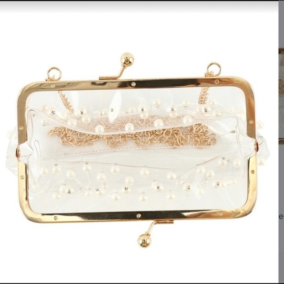 Women’s Beaded  Transparent Crossbody Jelly Bag - Picture 4 of 6
